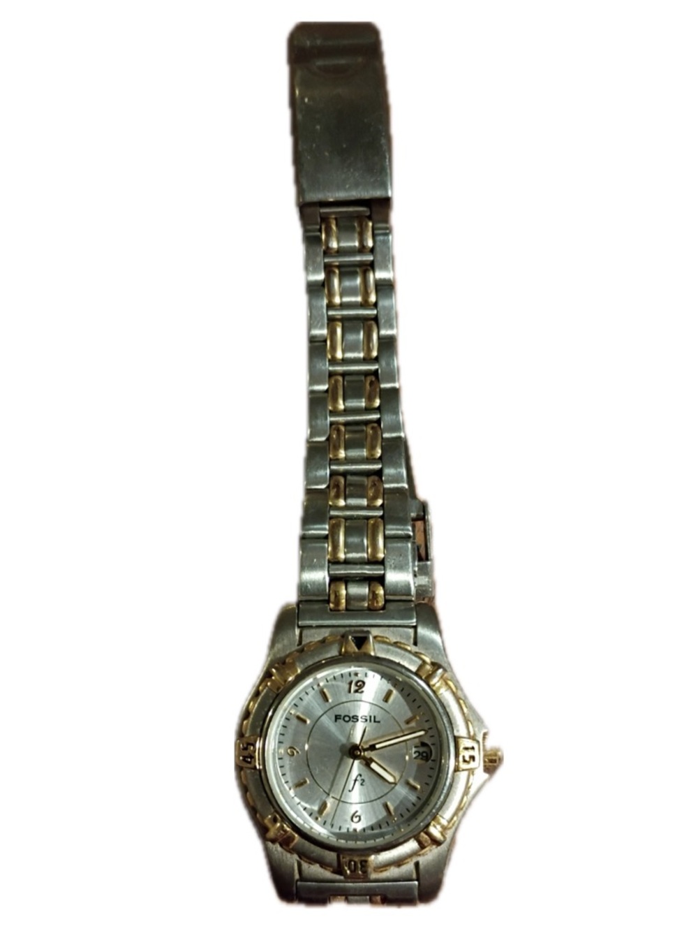 Fossil Two-Tone Silver and Gold Women's Bracelet Watch